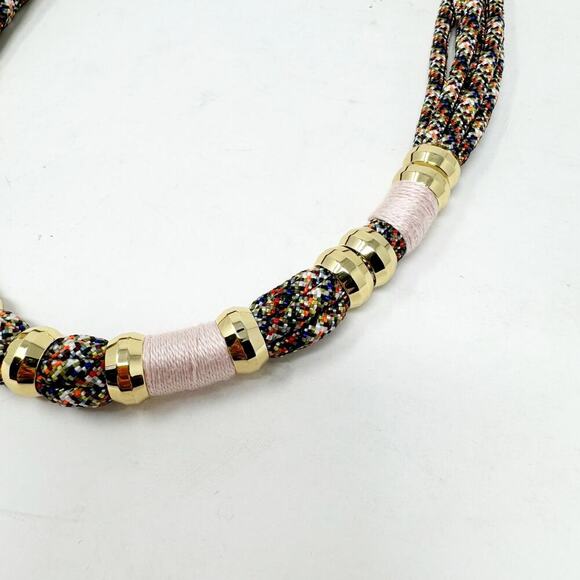 Holst + Lee Colorblock Necklace Classic Gold Multi - Picture 3 of 5